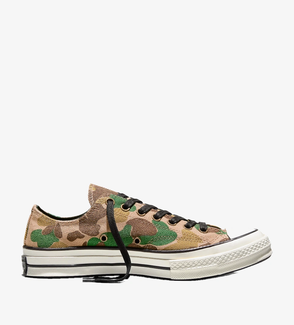 Converse Chuck 70 Unisex Desenli Yeşil Sneaker
