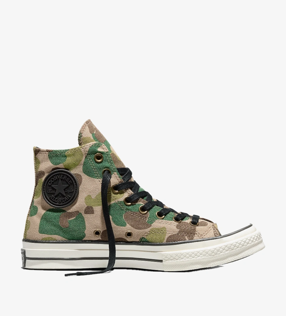 Converse Chuck 70 Unisex Desenli Yeşil Sneaker
