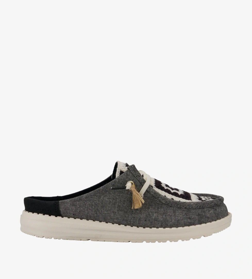 Wendy Slip Cottage Crochet - Black/Multi