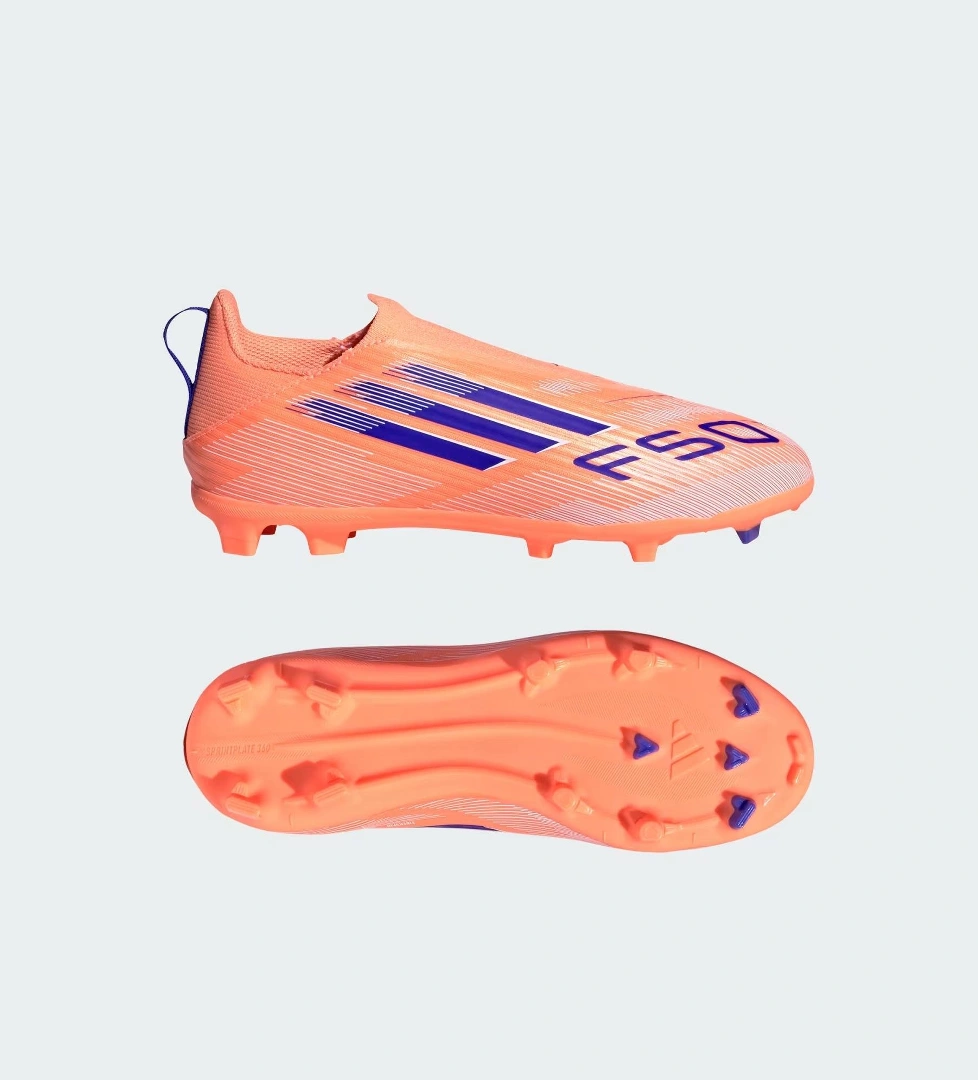 adidas F50 League Laceless FG Çocuk Krampon - Görsel 1