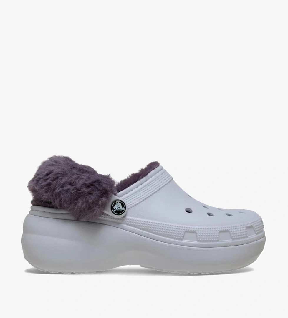 Crocs Classic Platform Fuzz Lined Kadın Terlik - Görsel 1