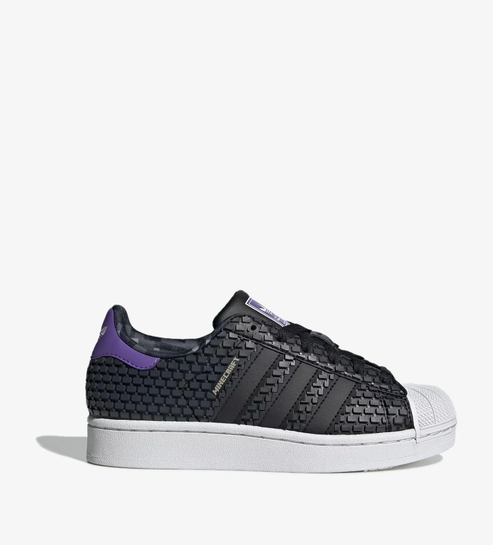 Adidas adidas Siyah Minecraft Superstar II Günlük Spor Ayakkabı Dalkılıç Spor'da! Siyah - 1. görsel