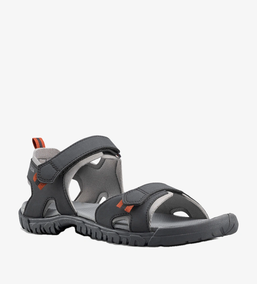 Erkek Outdoor Sandalet - Gri/Turuncu - NH100