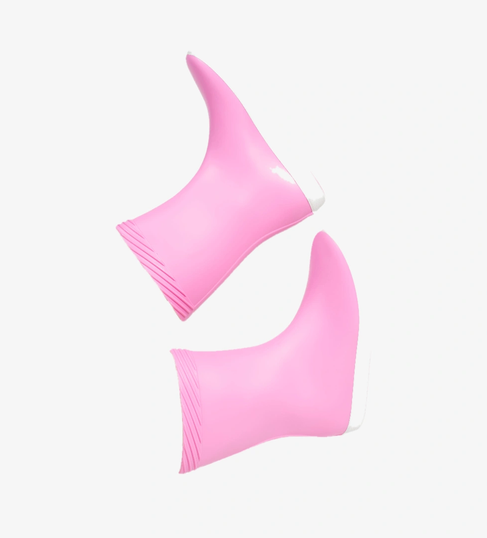 Çocuk Kısa Yelkenli Yağmur Çizmesi - Pembe - 100