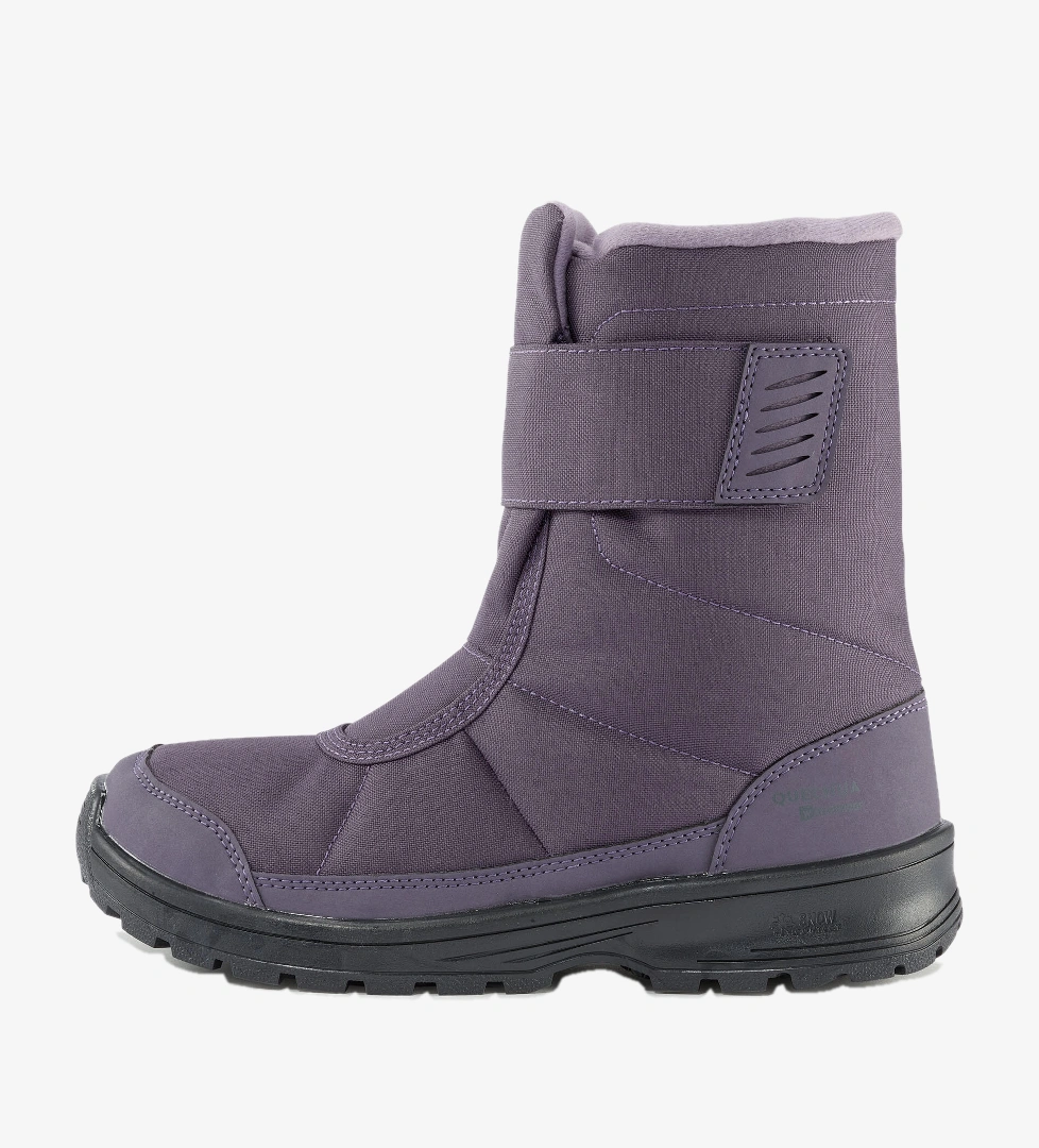 Çocuk Cırt Cırtlı Outdoor Kar Botu - Su Geçirmez - Mor - SH100