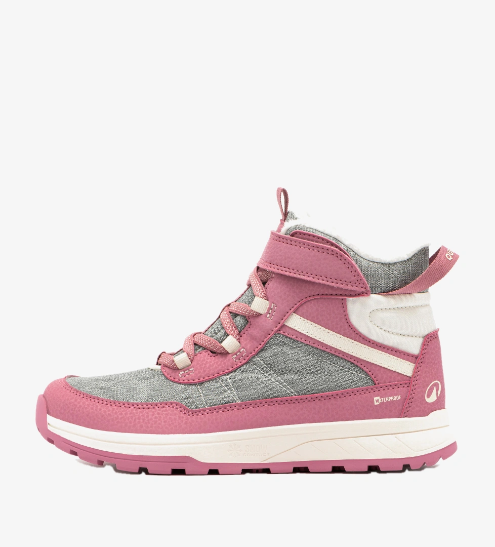 Çocuk Cırt Cırtlı Outdoor Kar Botu - Su Geçirmez - Pembe - NH500