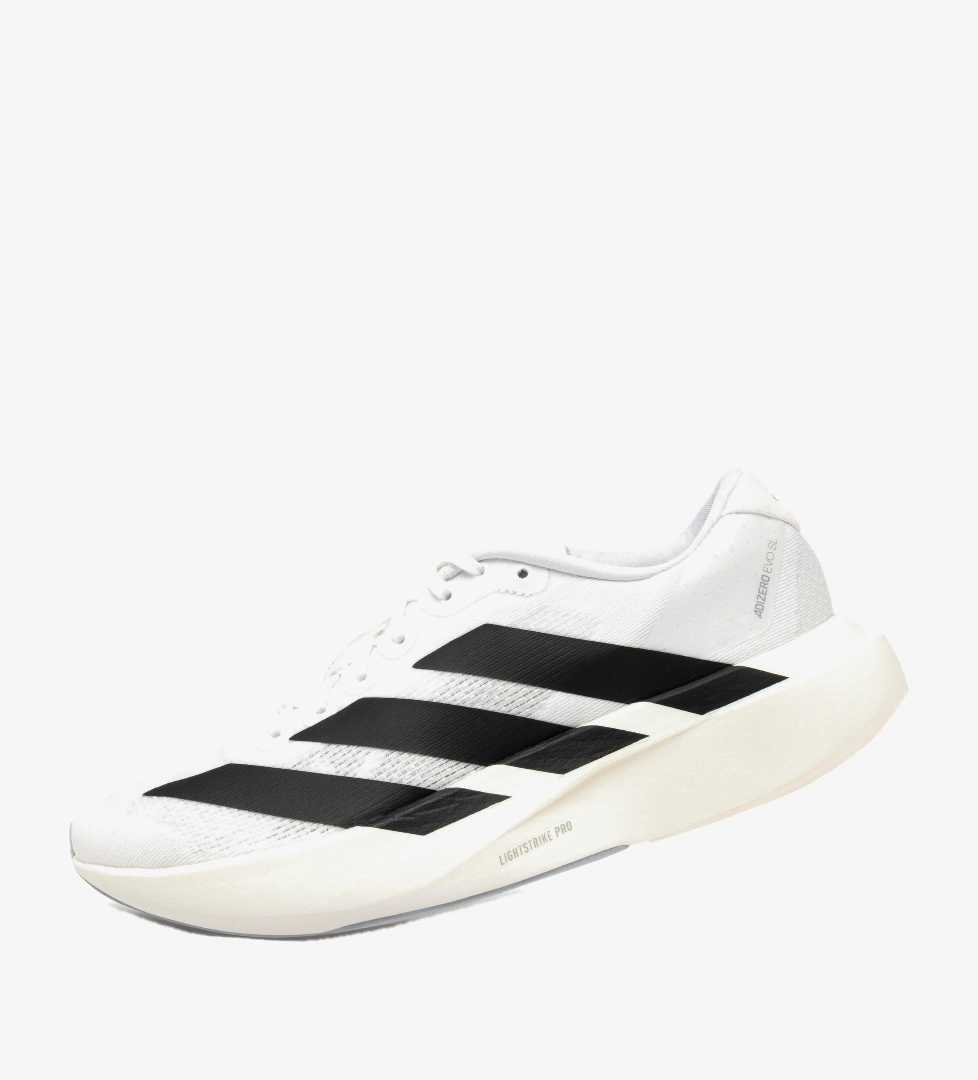 Kadın Hafif Koşu Ayakkabısı - Siyah/Beyaz - Adidas Adizero Evo SL