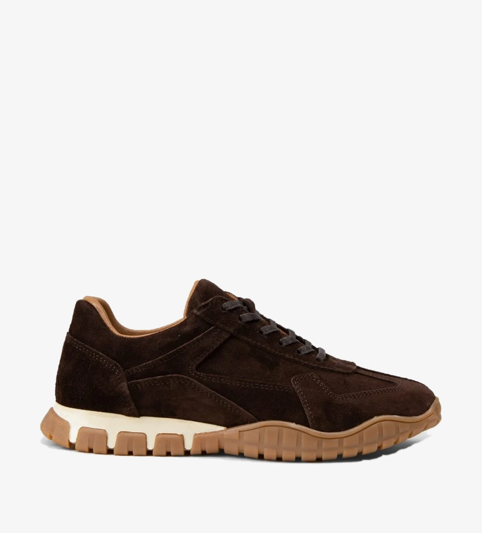 Kadın Hakiki Süet Kahverengi Sneaker Ayakkabı