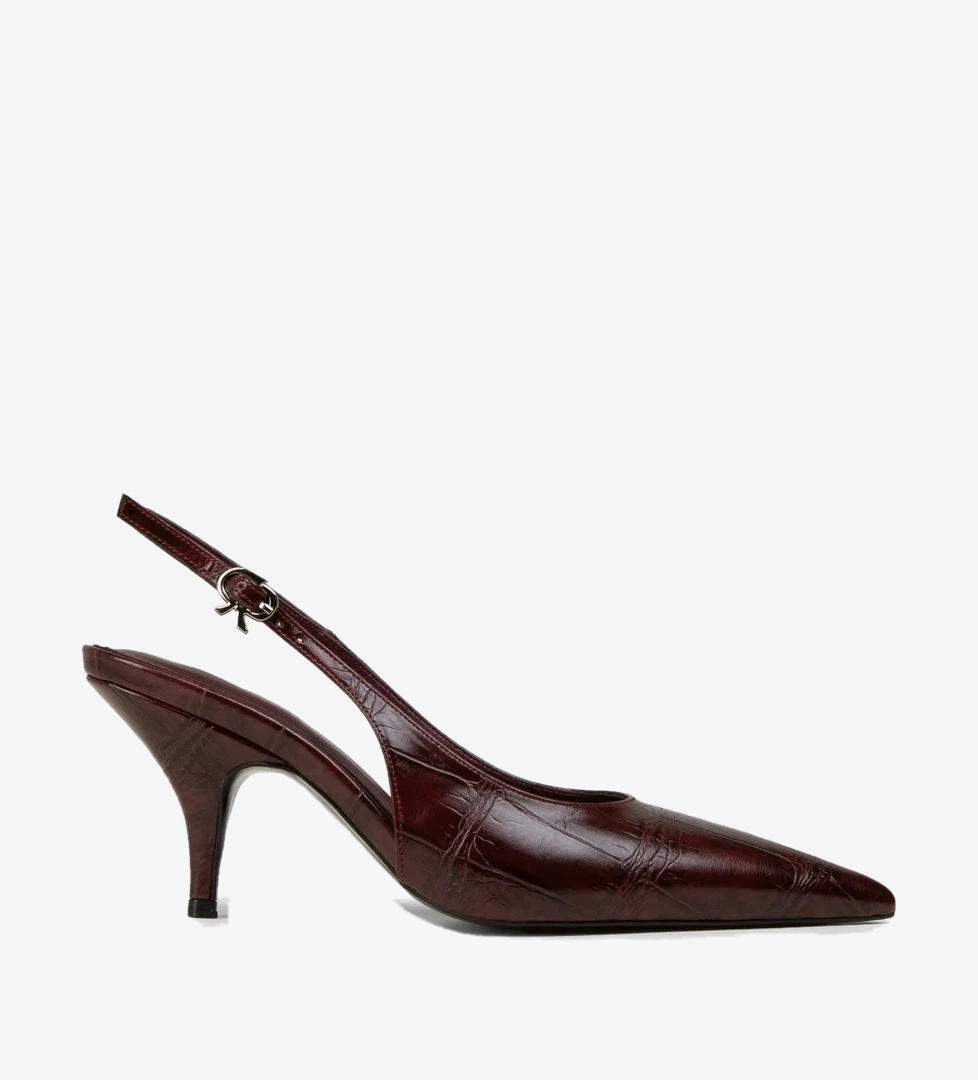 Deery Stiletto Deery Krokodil Desenli