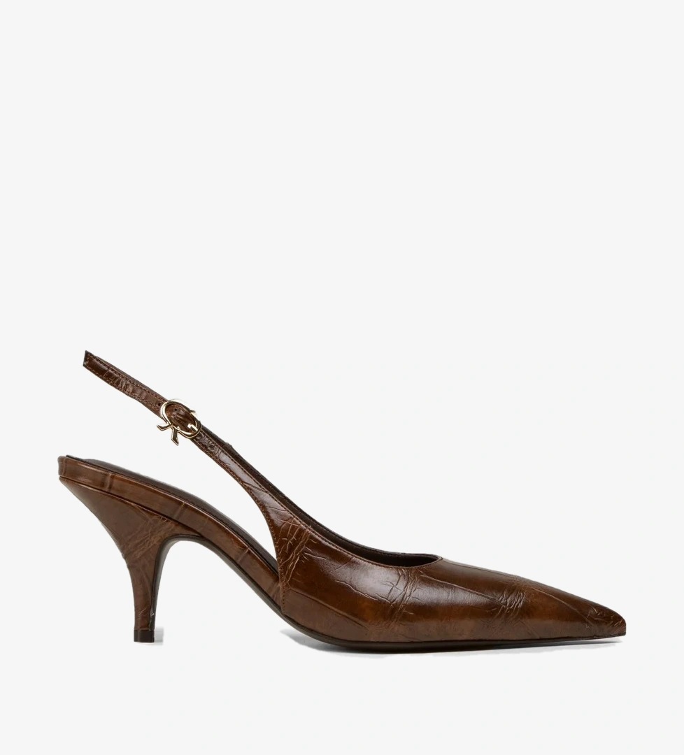 Deery Stiletto Deery Krokodil Desenli