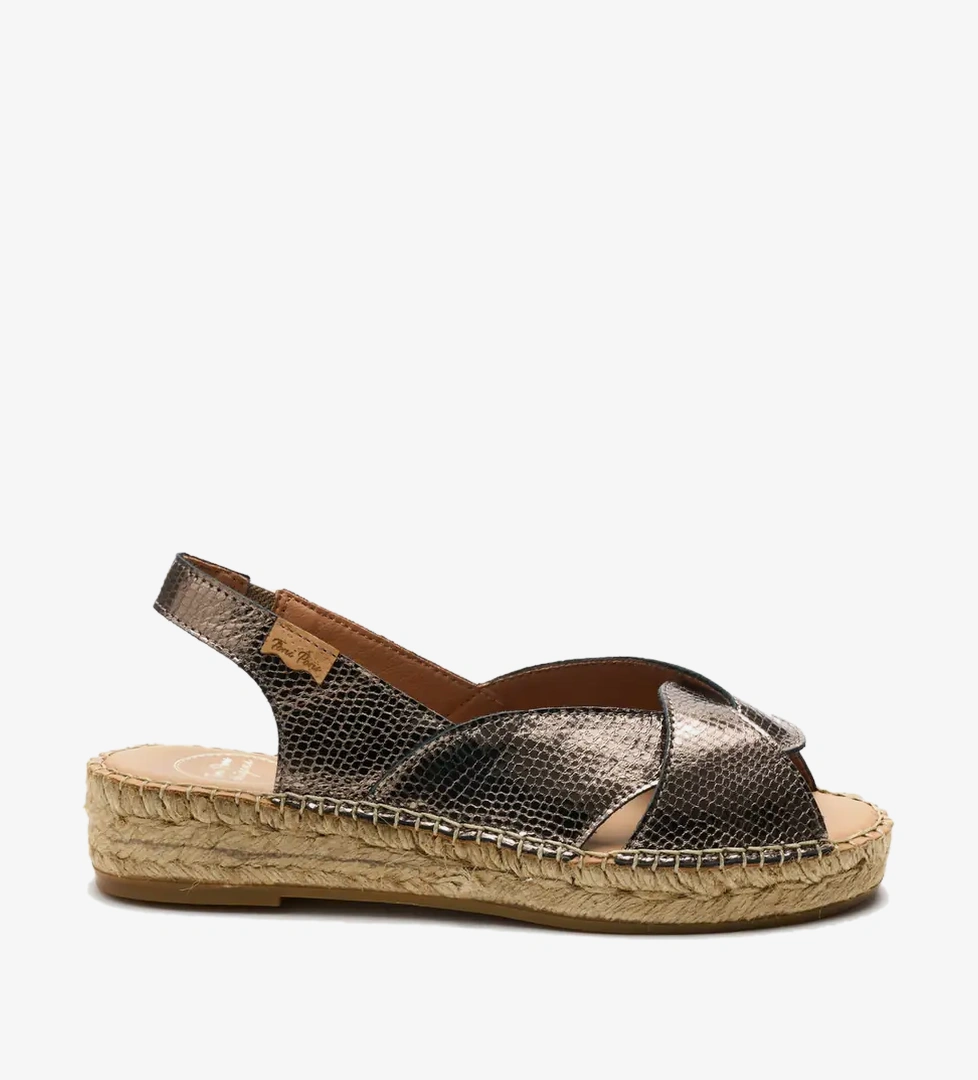 Toni Pons Enola-CA Kadın Dolgu Taban Sandalet - Bronz