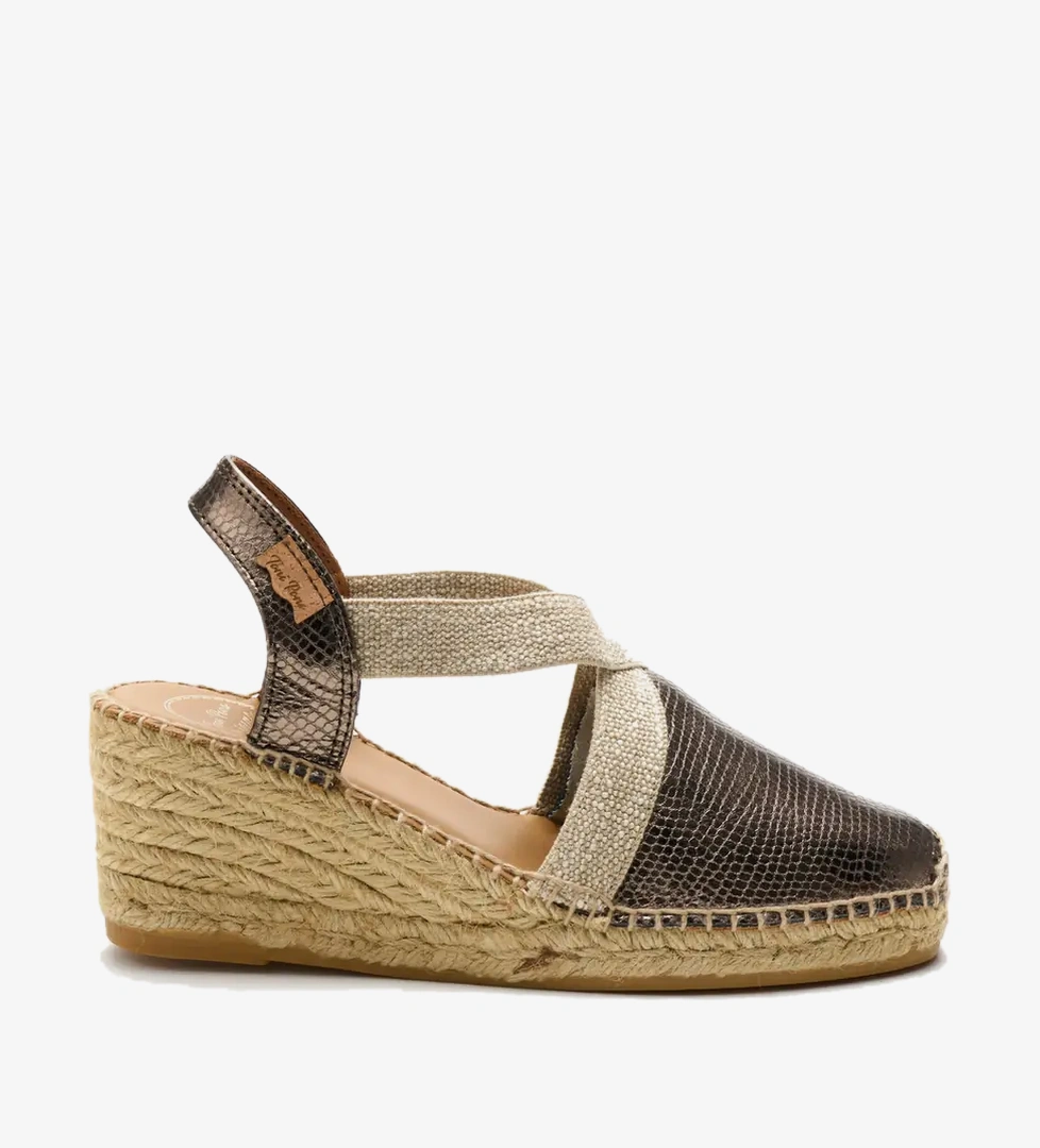 Toni Pons Terra-CA Kadın Dolgu Taban Sandalet - Bronz