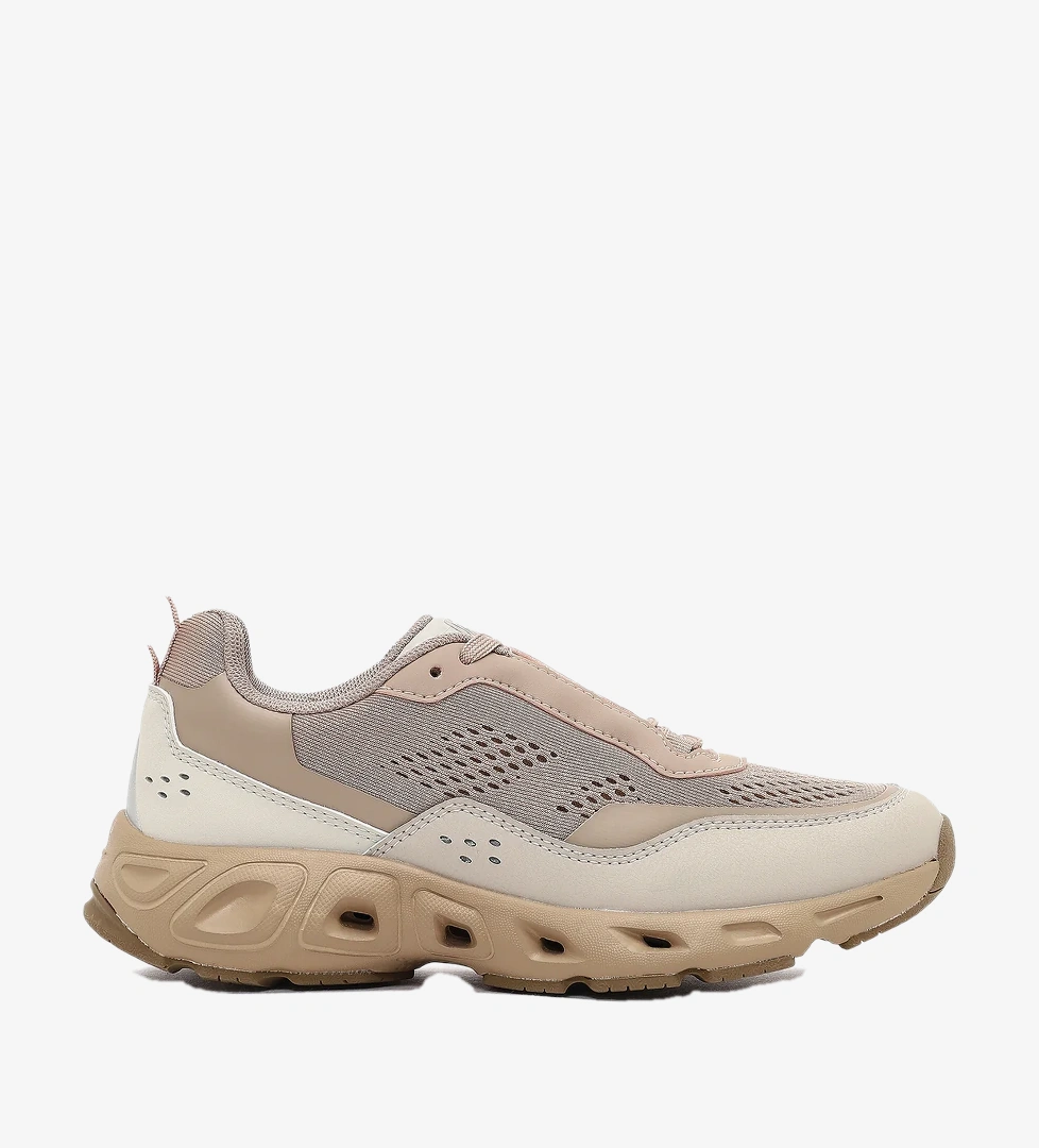 Derimod Derimod Studio Kadın Bej Bağcıklı Kalın Tabanlı Sneaker Derimod'da! Bej - 1. görsel