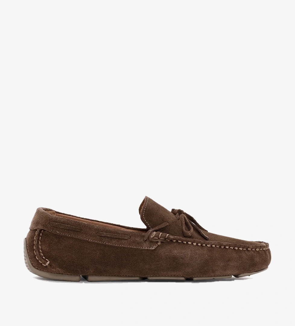Erkek Vizon Süet Deri Loafer