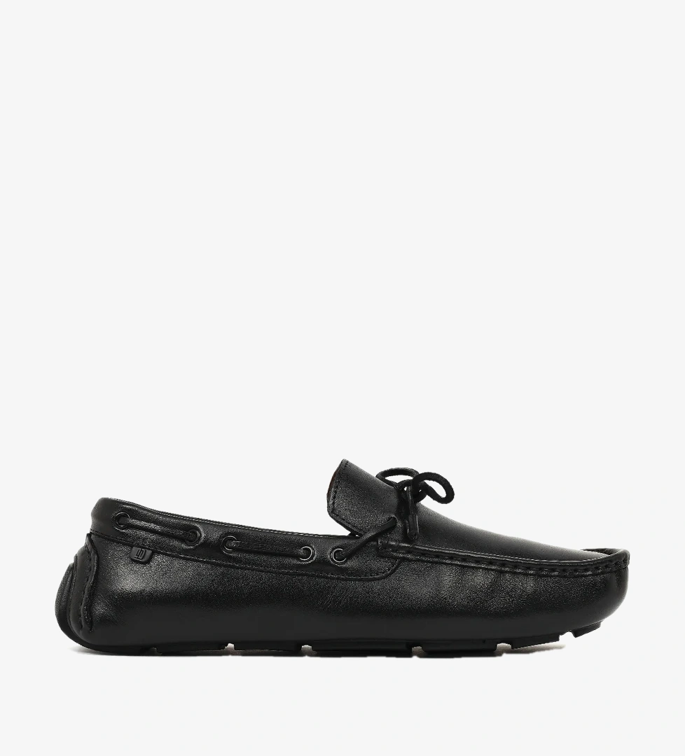 Erkek Siyah Deri Casual Loafer