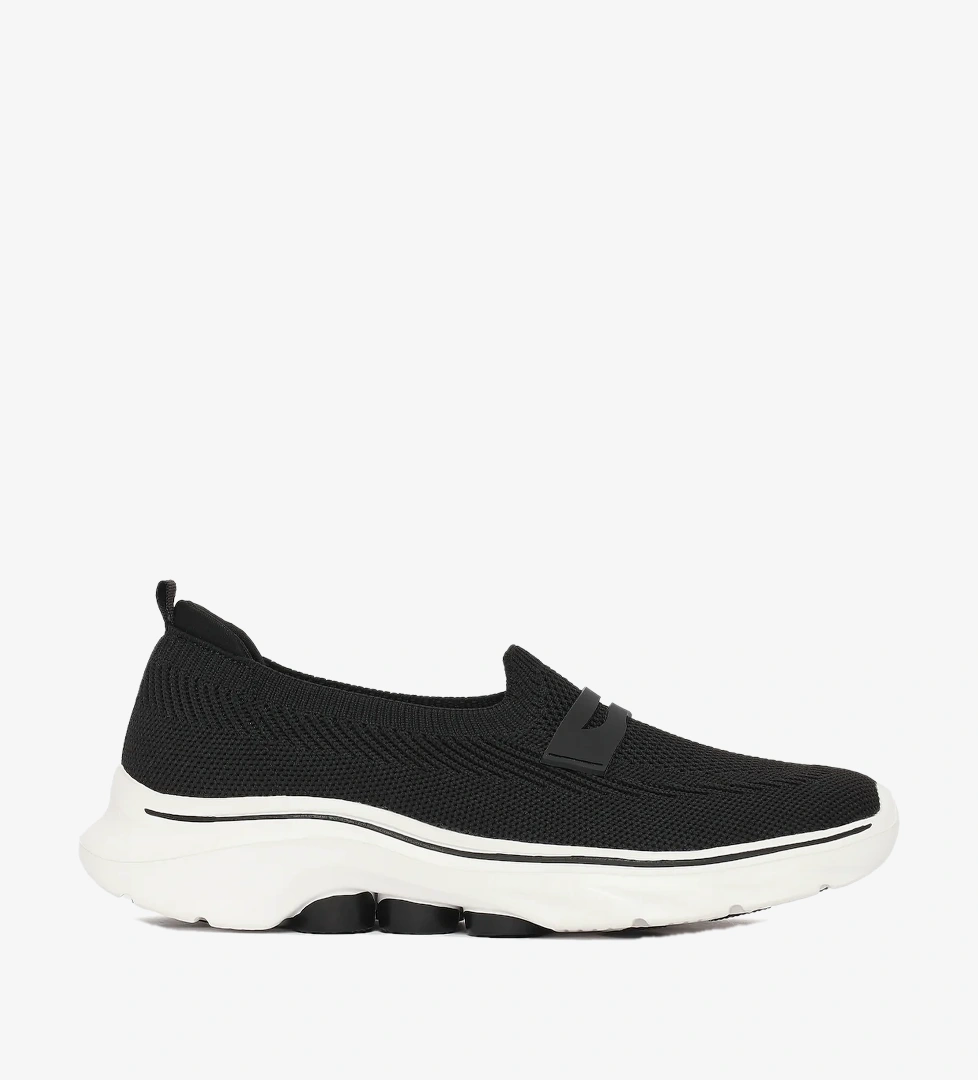 Derimod Zero Kadın Siyah Kumaş Loafer