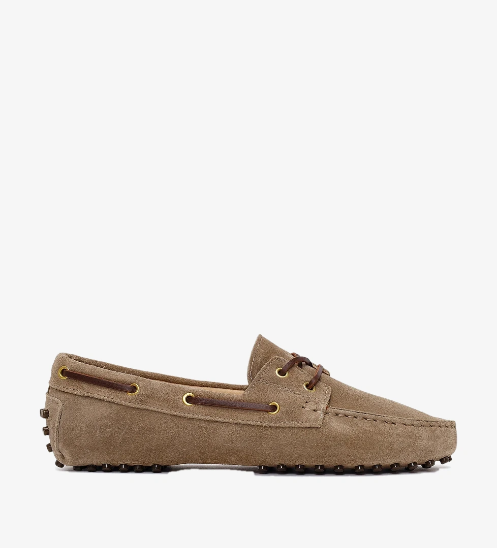 Kadın Vizon Süet Deri Loafer