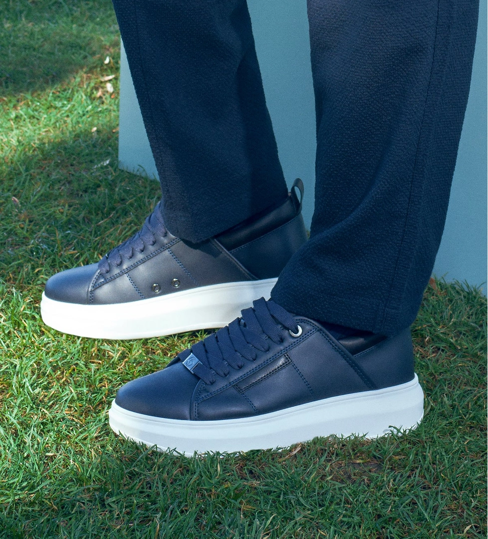 ACBC x Derimod Erkek Lacivert Bağcıklı Sneaker