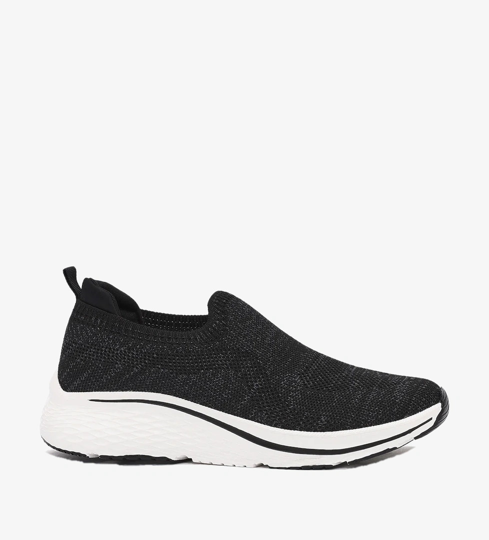 Derimod Derimod Zero Kadın Siyah Kalın Tabanlı Kumaş Sneaker Derimod'da! Siyah - 1. görsel