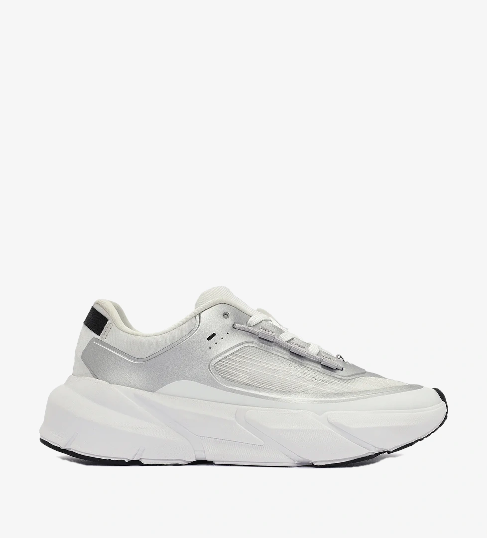 ACBC x DERİMOD Kadın Beyaz Bağcıklı Kalın Tabanlı Sneaker