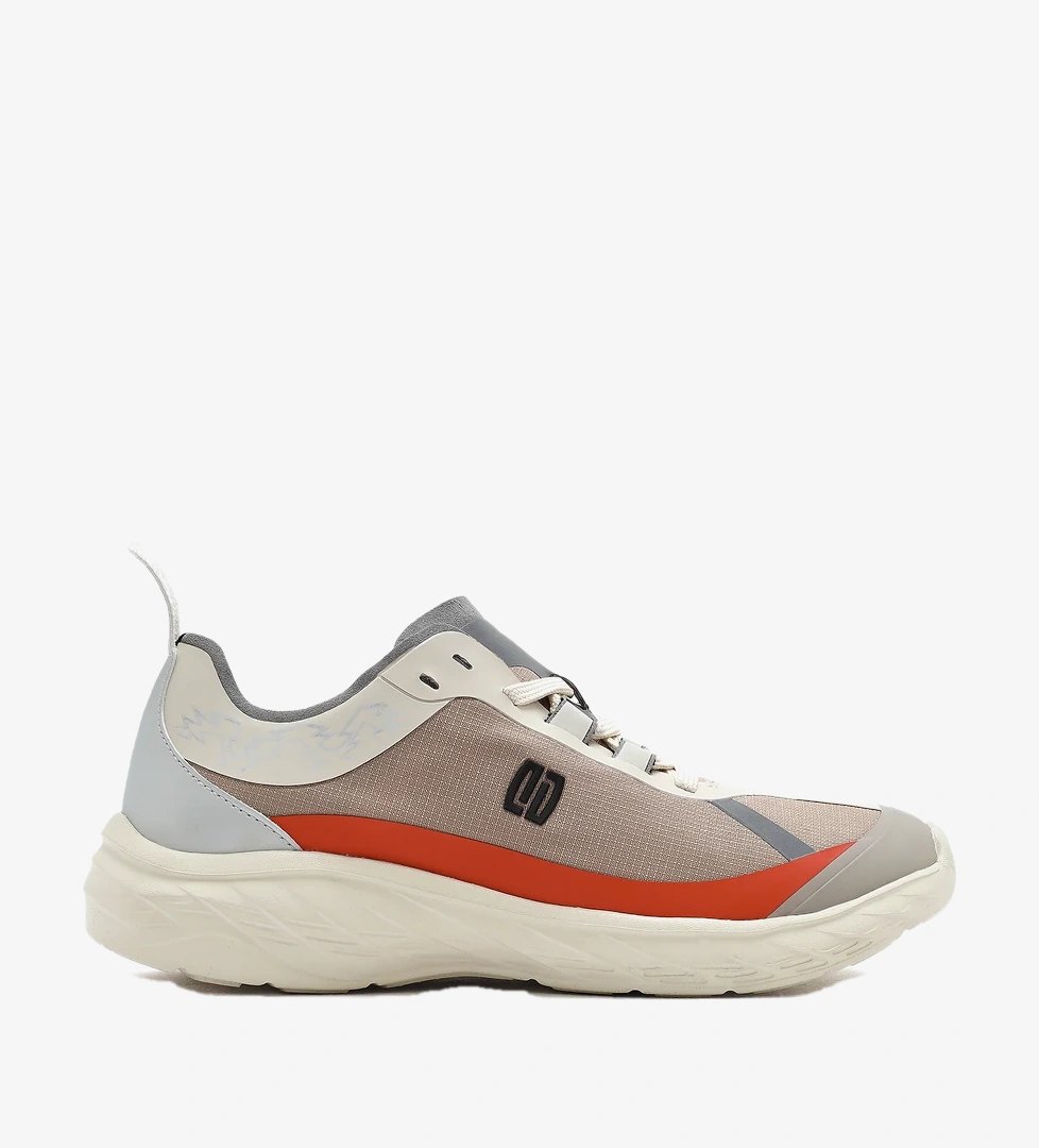 Kadın Bej Bağcıklı Kalın Tabanlı Sneaker