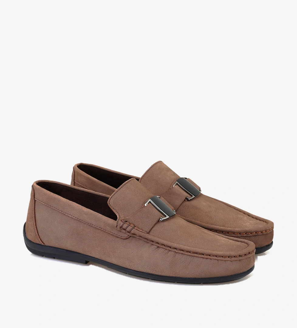 Craig Kahve Erkek Süet Deri Loafer