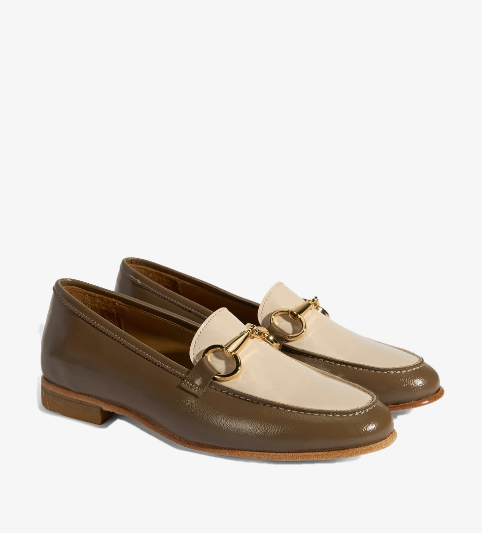 Desa Siyah Desa Metal Aksesuarli Kadın Slip-On Rugan Loafer