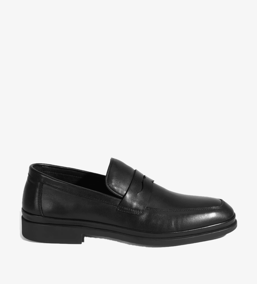 Erkek Siyah DesaComfort Deri Loafer