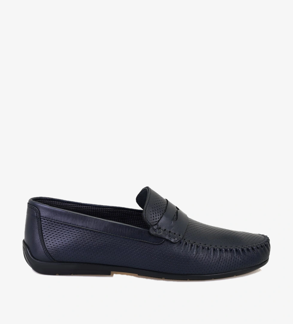 Daniel Lacivert Erkek Deri Loafer
