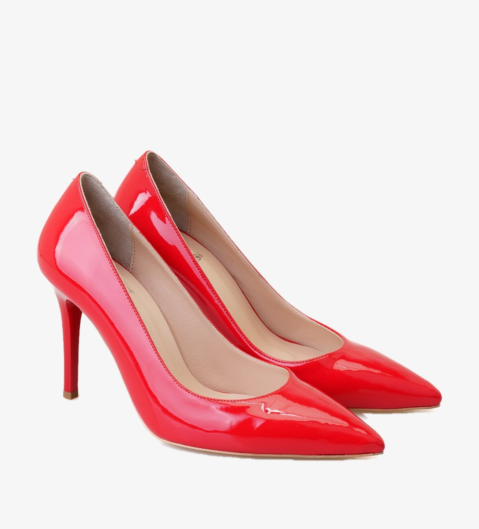 Kadın Kırmızı Stiletto Topuklu Ayakkabı