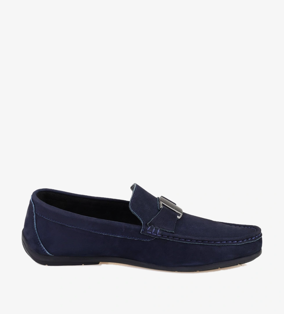 Craig Lacivert Erkek Süet Deri Loafer