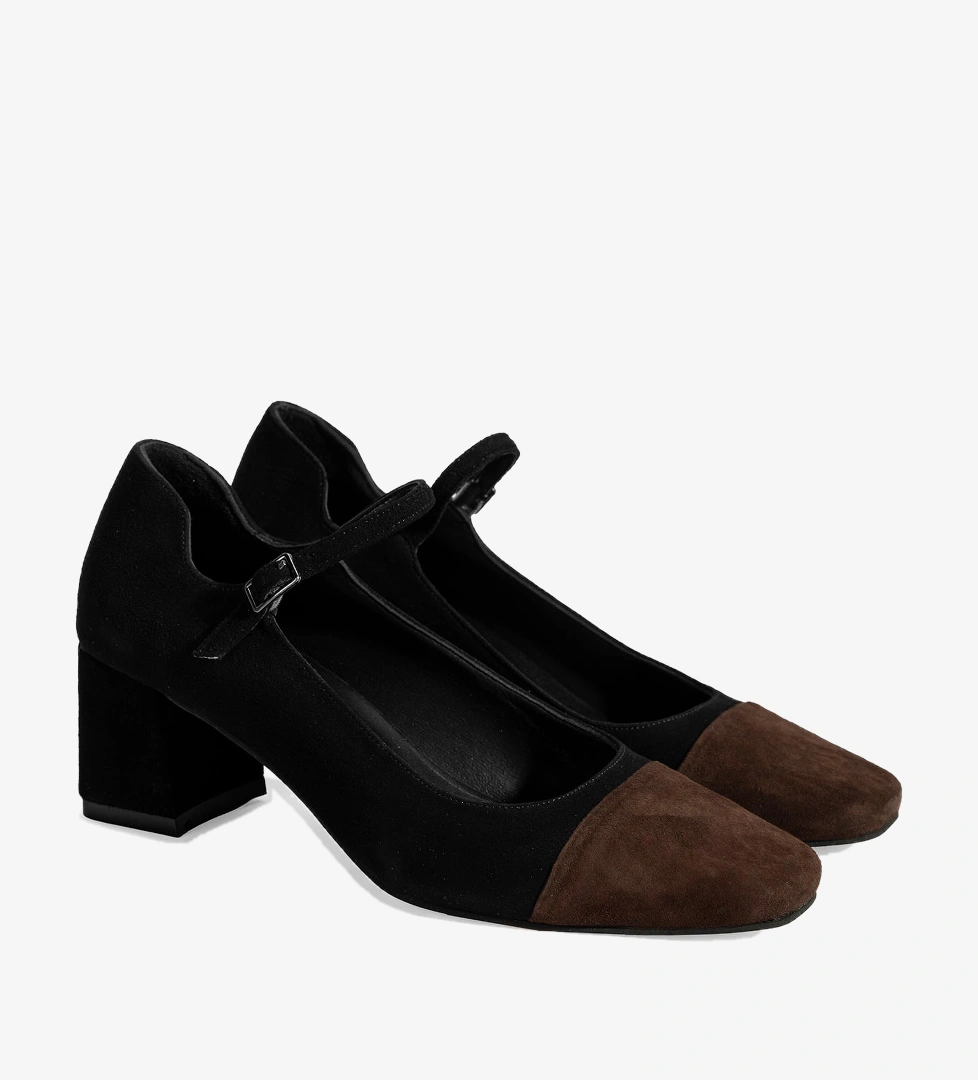 Desa Vizon Desa Ayarlanabilir Tokali Kadın Süet Topuklu Ayakkabı