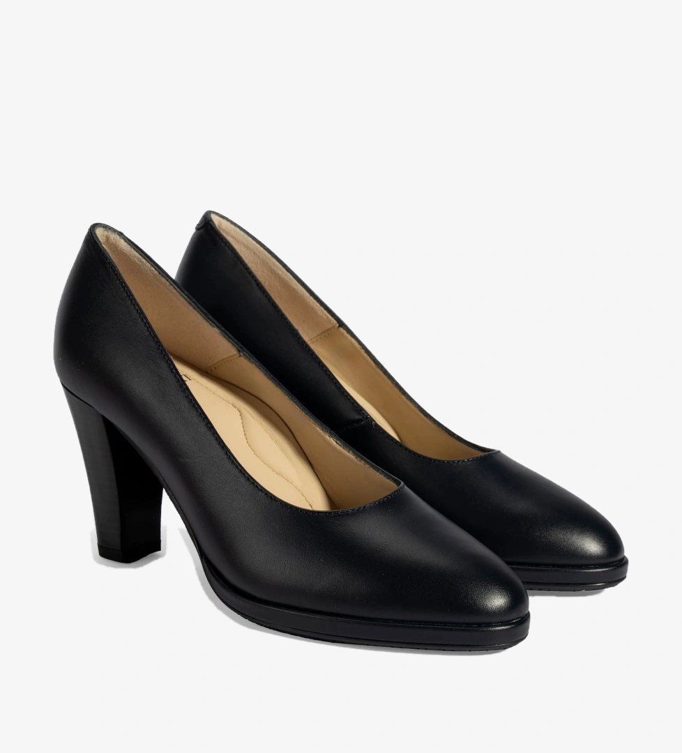 Desa Siyah Desa Desacomfort Kadın Deri Topuklu Ayakkabı