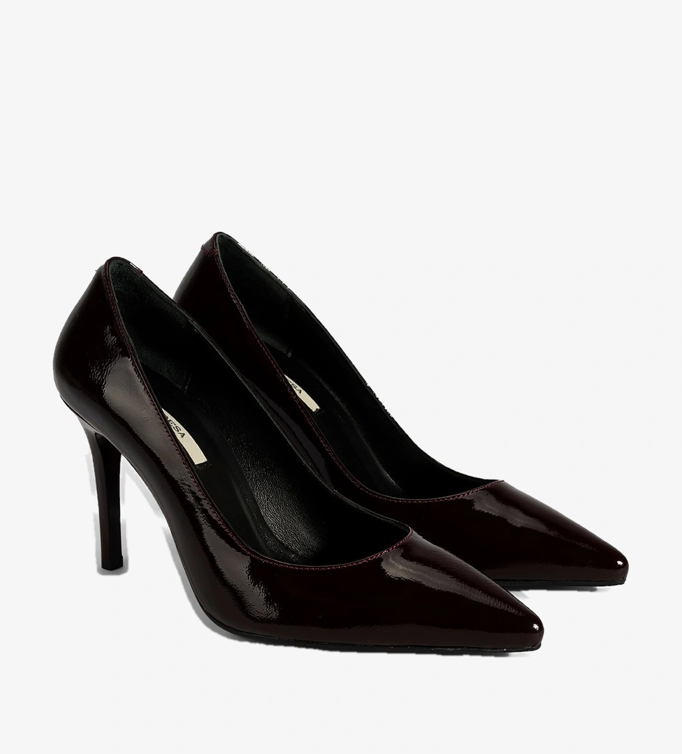 Desa Siyah Desa Deri Kadın Stiletto