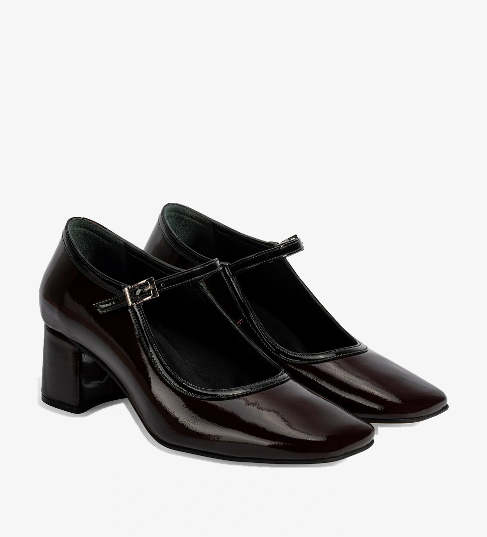 Desa Siyah Desa Ayarlanabilir Tokali Kadın Kalın Topuklu Klasik Ayakkabı