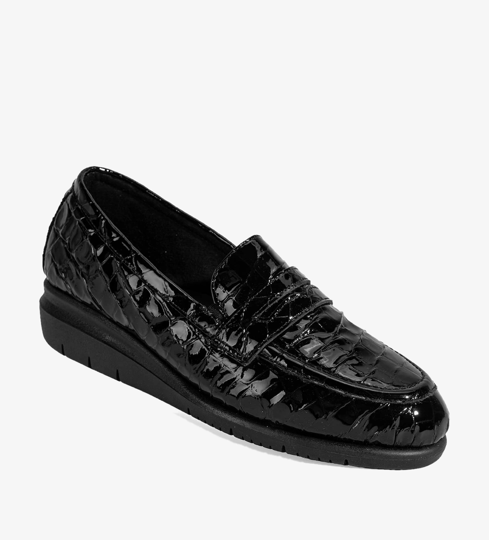 Desa Lacivert Desa Desacomfort Kadın Dolgu Topuklu Deri Ayakkabı