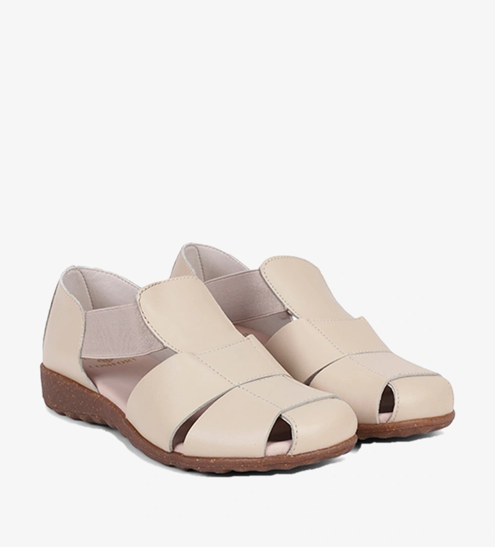 Desa Siyah Desa Desacomfort Kadın Lastikli Deri Sandalet