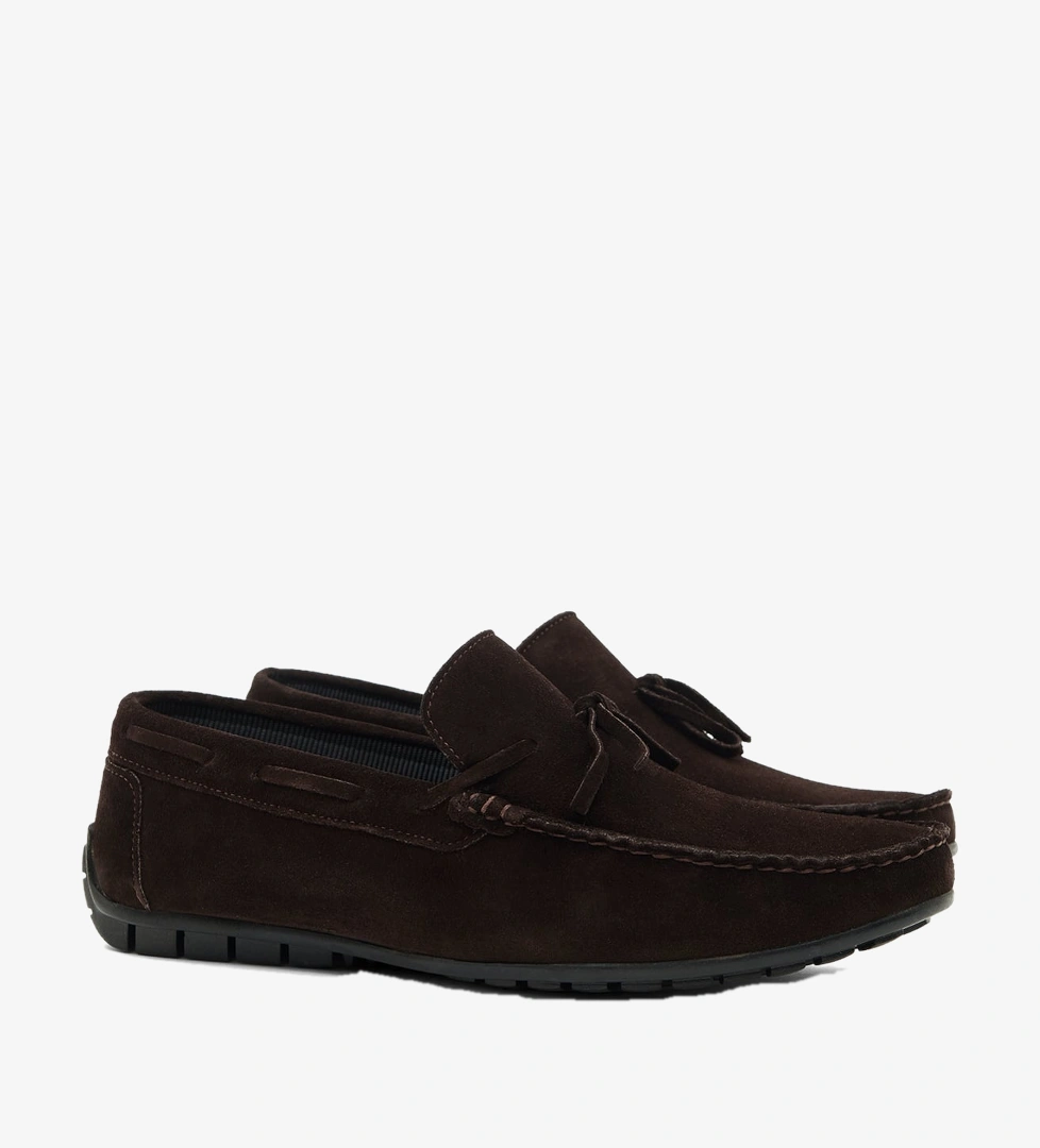 Desa Lacivert Desa Bağcık Detayli Erkek Süet Loafer