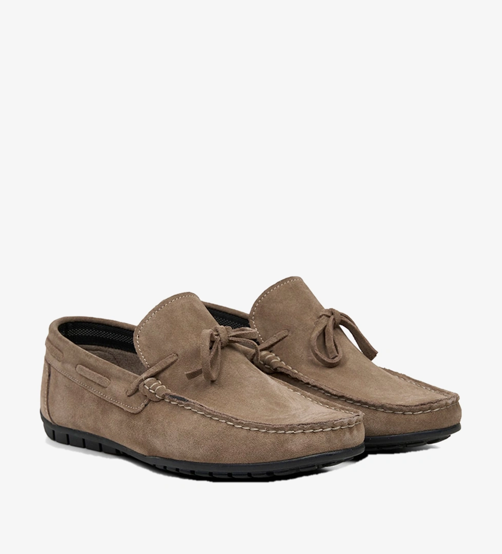 Desa Lacivert Desa Bağcık Detayli Erkek Süet Loafer