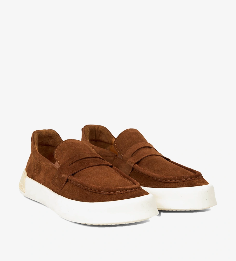 Erkek Taba Süet Deri Loafer
