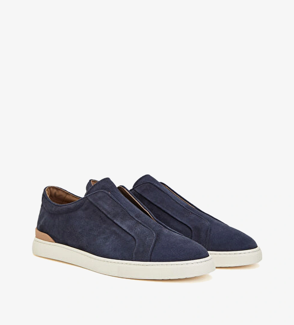 Lacivert Erkek Günlük Deri Sneaker