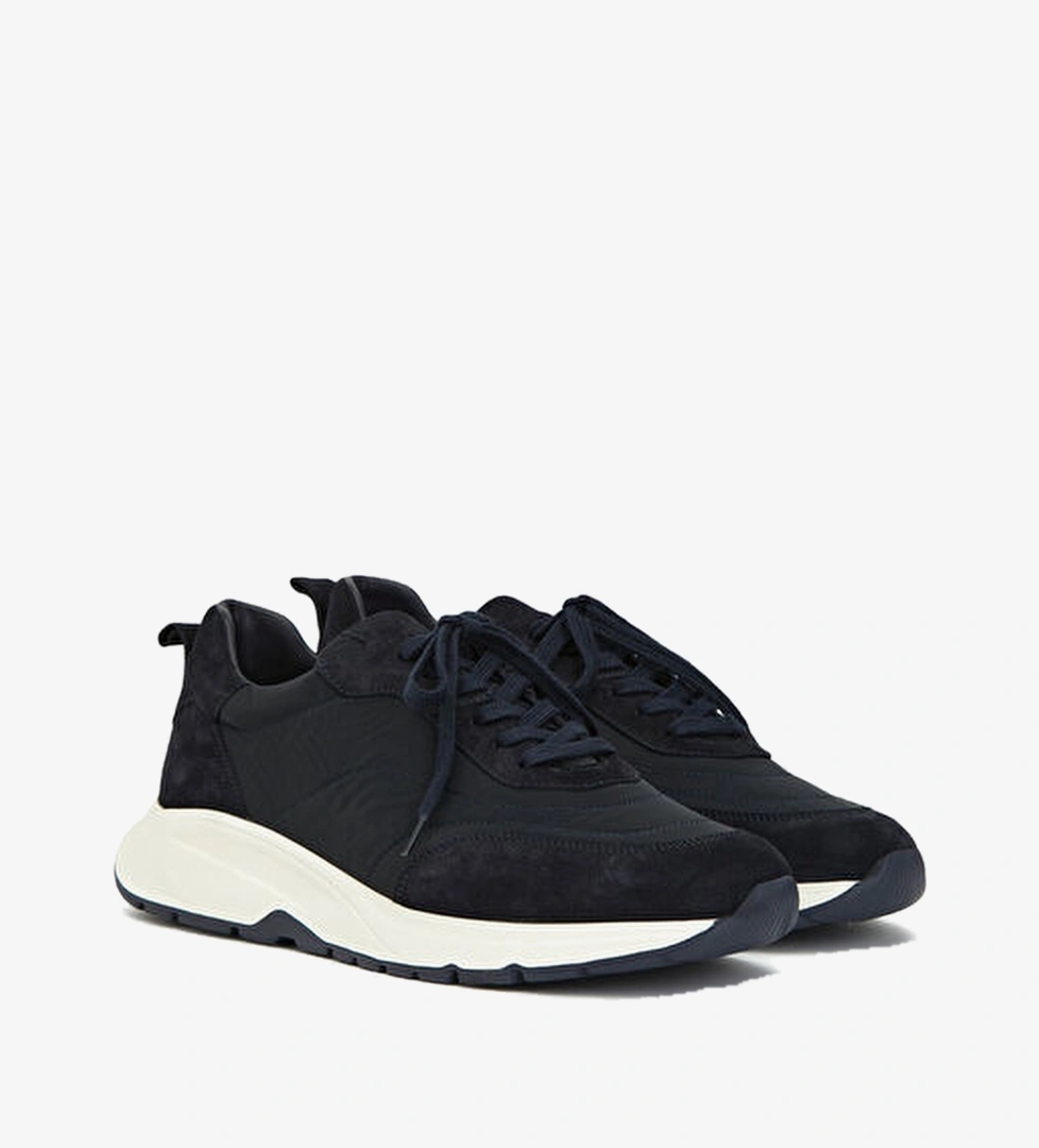 Lacivert Erkek Deri Sneaker