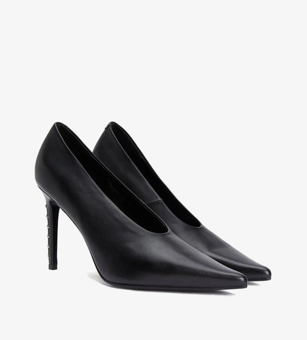 Siyah Rahat Süet Stiletto