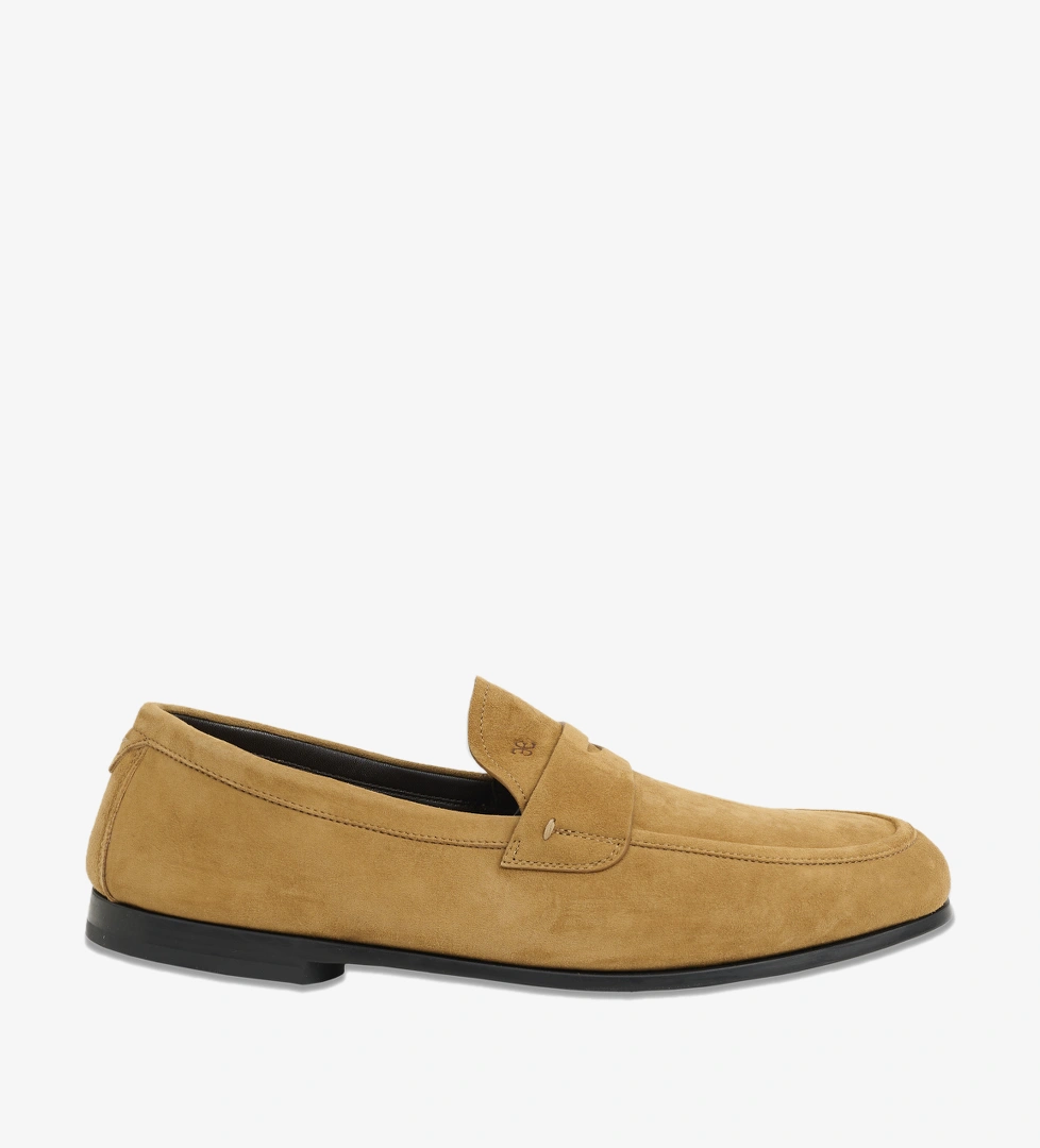 Erkek Lacivert Deri Loafer