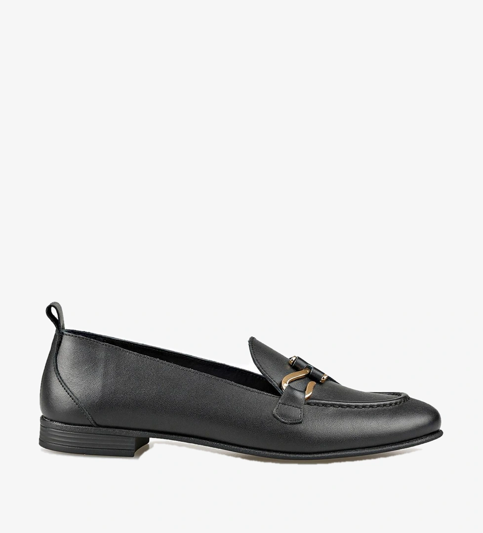 Elle Elle Taba DEMELO Deri Kadın Loafer