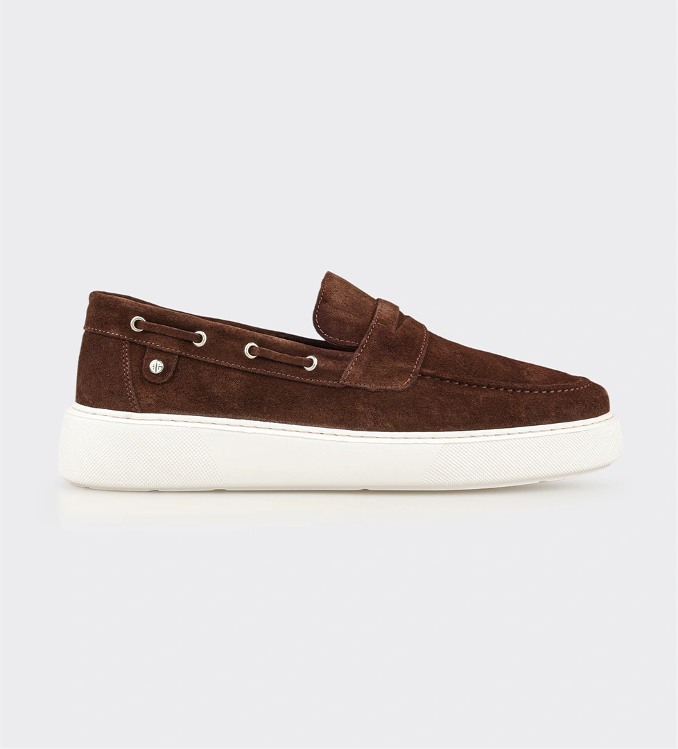 Kahve Deri Erkek Günlük Loafer