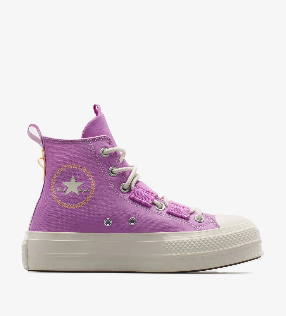 Converse Chuck Taylor All Star Lift Kadın Lila Platform Sneaker - Görsel 1