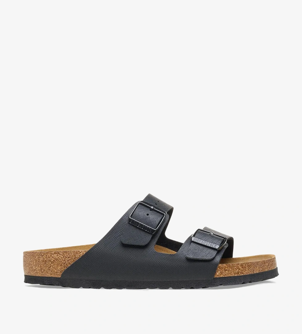 Birkenstock Arizona Bf Saffiano Erkek Siyah Terlik - Görsel 1