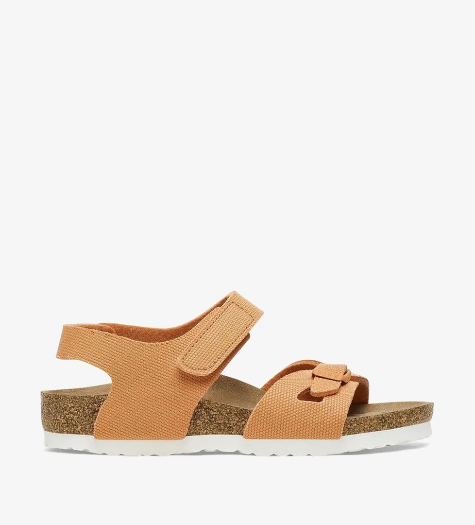 Birkenstock Colorado Tex Canvas Vegan Çocuk Turuncu Sandalet - Görsel 1