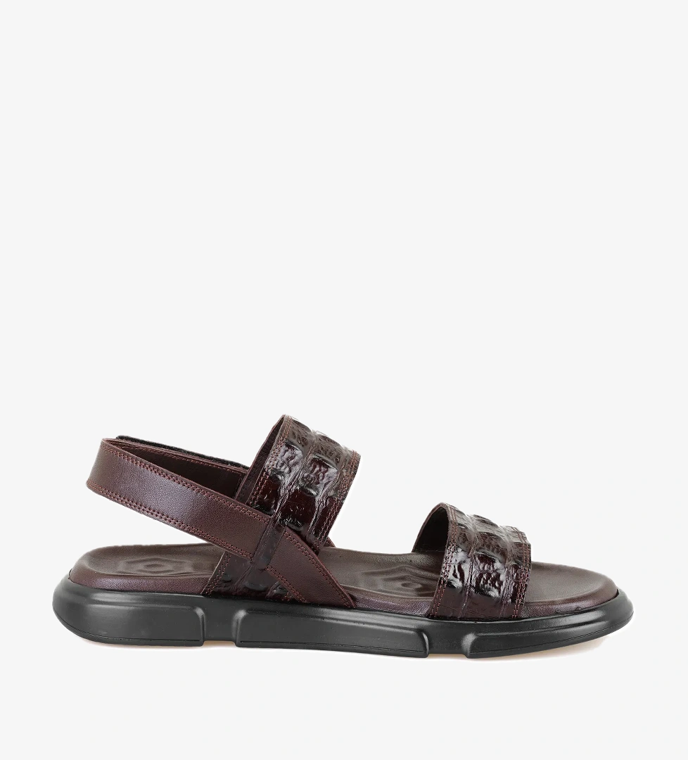 Ellery Kahve Erkek Deri Sandalet